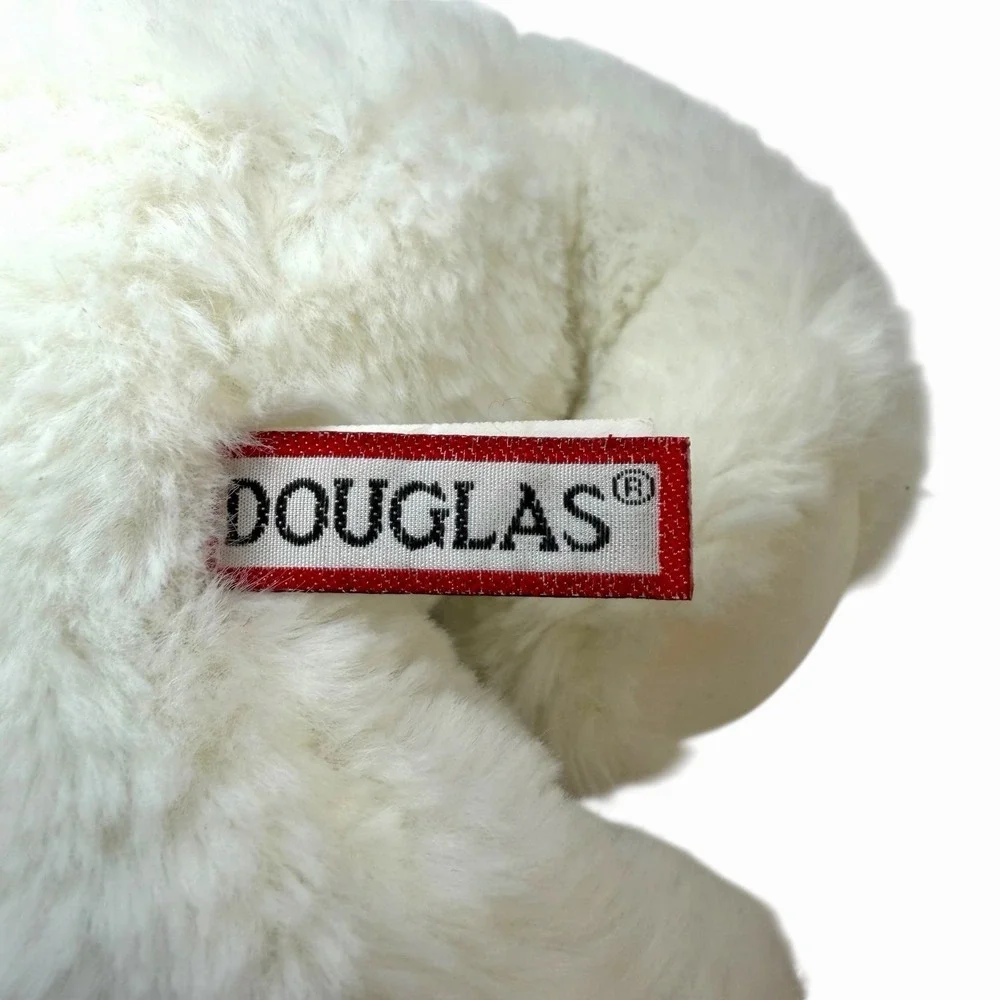 Cream White Plush Bunny‎ Rabbit Stuffed Animal Floppy Ears Pink Nose 10 Inch